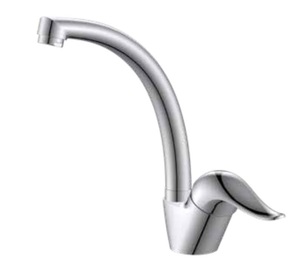 ברז פרח גבוה למטבח פיה מסתובבת ניקל מבריק 2305-2L סיוון אופיר