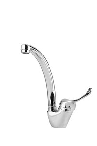 ברז פרח דולפין גבוה ידית נגישה לנכים ניקל 2705-2L סיוון אופיר