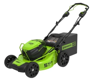 מכסחת דשא נטענת 80V PRO רוחב כיסוח 51 ס"מ הנעה עצמית  Dual Port – גוף בלבד GLM801602 greenworks