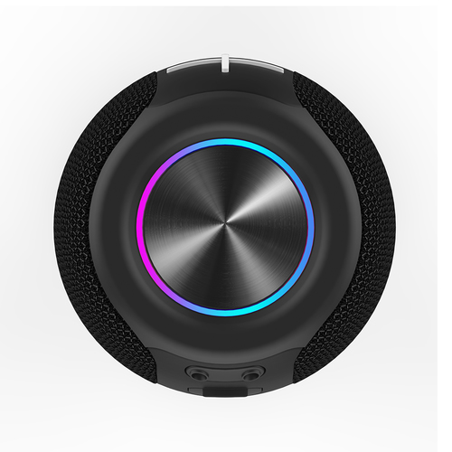 רמקול בלוטוס נייד מוגן מים IP65 עם תאורת RGB דגם QBT-240 מבית PURE ACOUSTICS