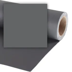 רקע נייר אפור לצילום 2.72X11 מטר Colorama Charcoal