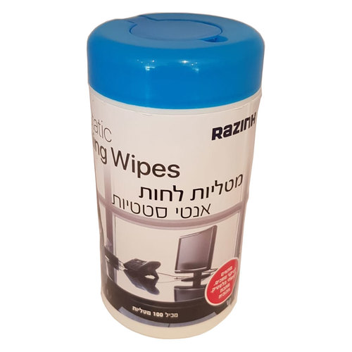 מטליות ניקוי אנטי סטטיות 100 יחי RAZINK