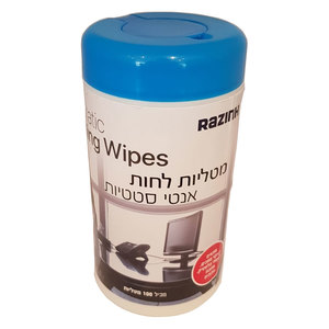 מטליות ניקוי אנטי סטטיות 100 יחי RAZINK