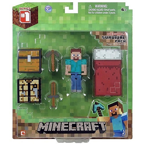 דמות  + אביזרים -  Survival Pack MINECRAFT