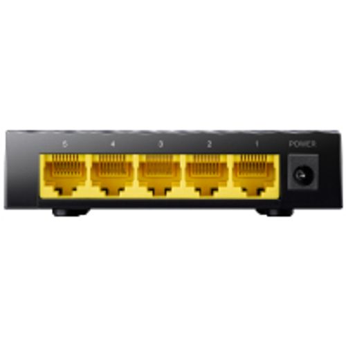 מתג לא מנוהל עם 5 פורטים במהירות 10/100/1000 Mbps עם ספק חיצוני CUDY
