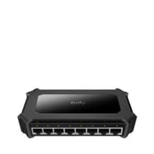 מתג לא מנוהל עם 8 פורטים במהירות 10/100/1000 Mbps עם ספק חיצוני CUDY