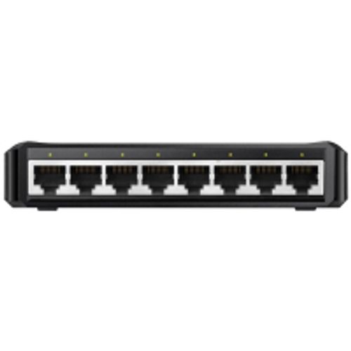 מתג לא מנוהל עם 8 פורטים במהירות 10/100/1000 Mbps עם ספק חיצוני CUDY