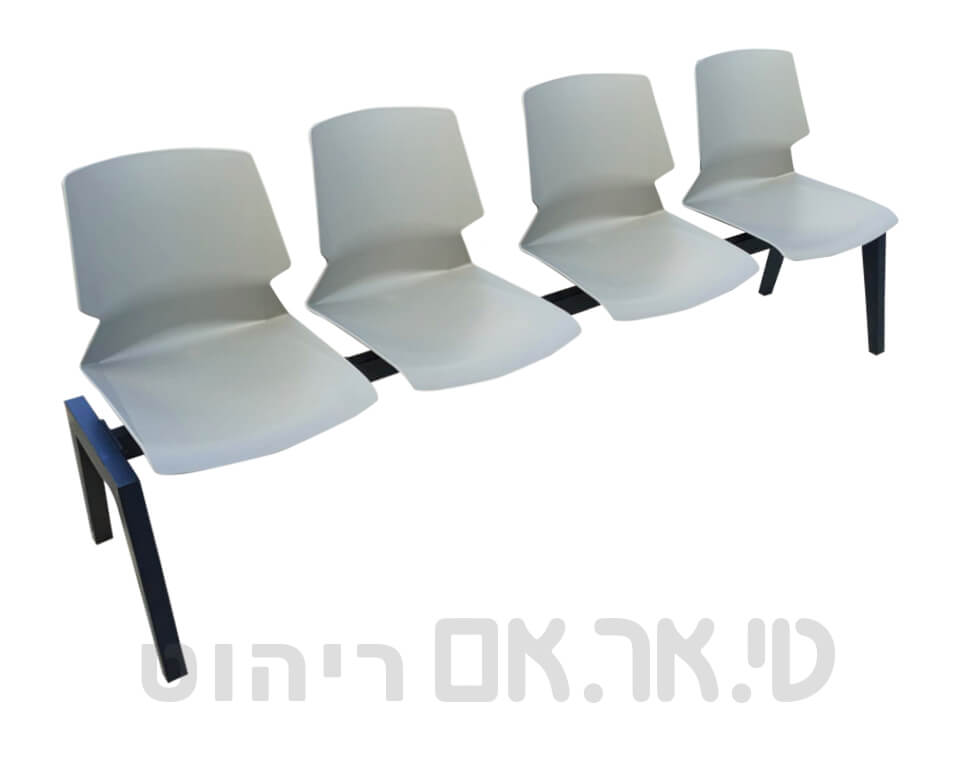 ספסל המתנה דגם גביש ארבעה מושבים