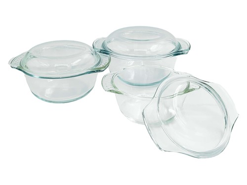 סט 3 סירי זכוכית OVEN TO TABLE