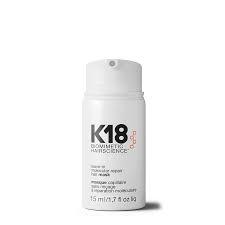 K18‏ לשיער מסכה לתיקון ושיקום מולקולרי של השיער ב-4 דקות (ללא שטיפה) 15 מ