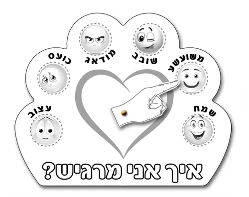 ערכת יצירה - איך אני מרגיש? עם מדבקות - 36 יח'