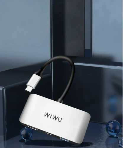  מתאם 3 ב-1 בחיבור Type-c דגם WIWU-Alpha C2H