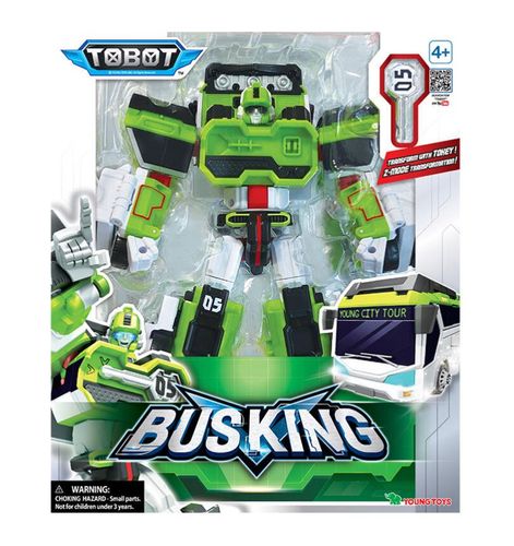 טובוט Bus King באס קינג - רובוט ענק לוחם טובוט שמשנה צורה לאוטובוס, כולל כרטיס דמות