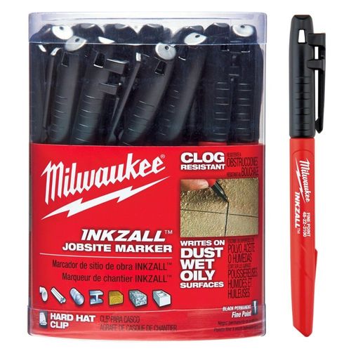 טוש סימון שחור INKZALL Milwaukee חבילה של 36 יחידות 