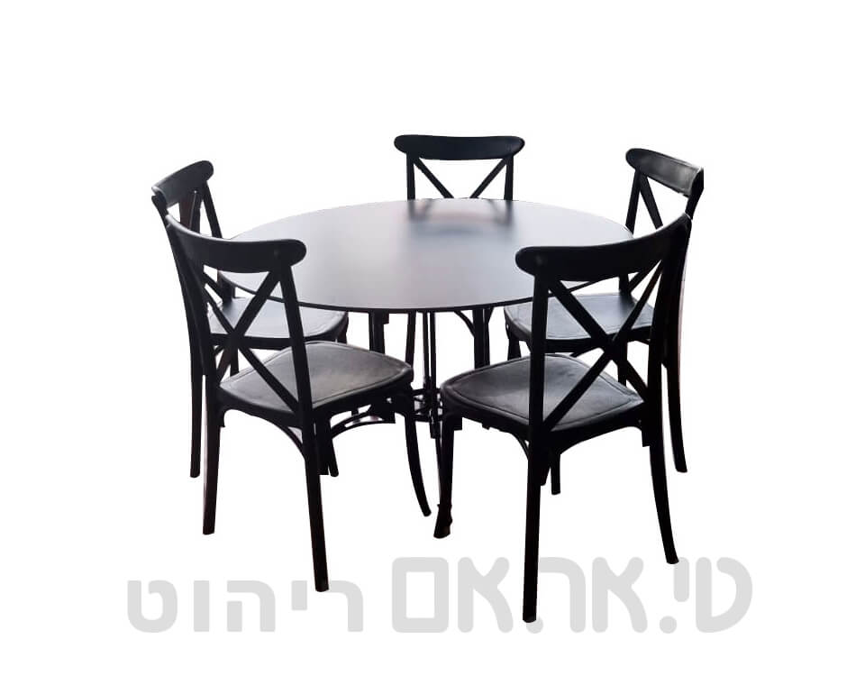 שולחן אוכל עגול עם רגל דגם גרנדה
