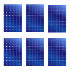 סט 6 פאנלים סולאריים MONO 540W 49V כולל מתאמים ומפצל MC4 PARALEL מתאים לתחנות כח