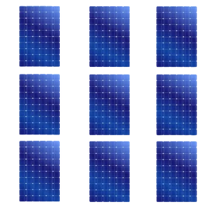 סט 9 פאנלים סולאריים MONO 540W 49V כולל מתאמים ומפצל MC4 PARALEL - מתאים לתחנת כח