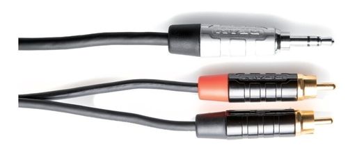 כבל Y מקצועי אורך 3 מטר PL(s) 3.5mm - 2xcinch מסדרת PRO LINE מבית GEWA (Germany)