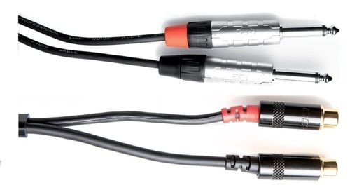 כבל TWIN אורך 3 מטר 2xPL 6.3 - 2x PL 6.3 connectors מסדרת PRO LINE מבית GEWA (Germany)