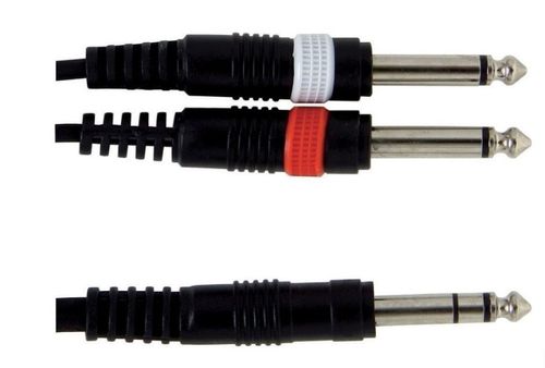כבל Y אורך 1.5 מטר PL(s) 6.3 - 2xPL 6.3 מסדרת BASIC LINE מבית GEWA (Germany)