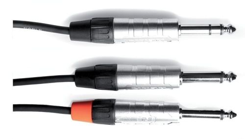 כבל Y אורך 3 מטר PL(s) 6.3 - 2xPL 6.3 מקצועי מסדרת PRO LINE מבית GEWA (Germany)