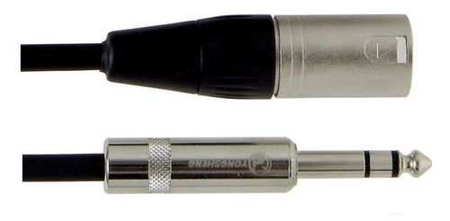 כבל מאוזן 1x 6.3 mm Stereo jack - 1x XLR (m) אורך 6 מטר מסדרת PRO LINE מבית GEWA (Germany)