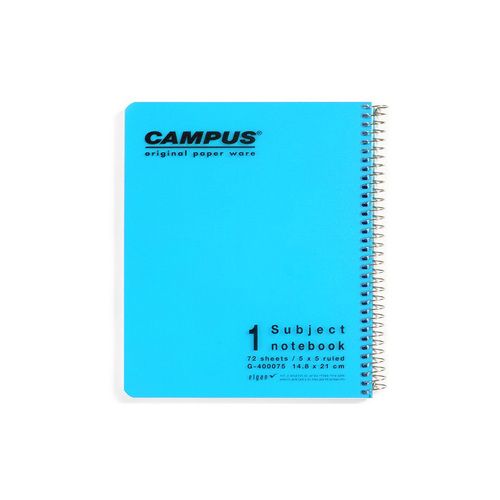 מחברת ספירלה A5 נושא 1 משובץ CAMPUS במגוון צבעים