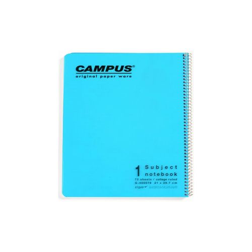 מחברת ספירלה A4 נושא 1 משובץ CAMPUS במגוון צבעים
