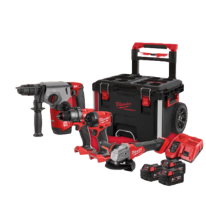 סט דבלין 18V דור 4 כולל 3 סוללות 5AH מבית MILWAUKEE FUEL