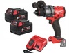מברגה /מקדחה רוטטת דור 4 כולל 2 סוללות 5AH דגם Milwaukee M18 FPD3 Fuel