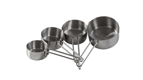 סט 4 כוסות מדידה נירוסטה - ARCOSTEEL