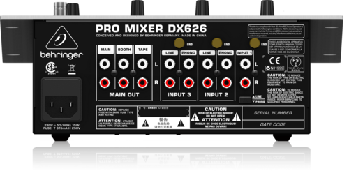  מיקסר די.גי Behringer DX626