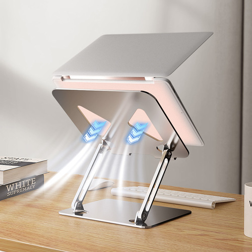 מעמד שולחני איכותי למחשב נייד | לפטופ Laptop Stand שחור/כסוף