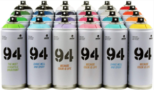 ספריי צבע בגימור מט עמיד במיוחד )94 גוונים( 94 MTN