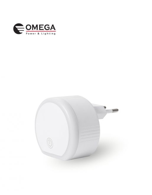מנורת לילה/קריאה TOUCH כולל מטען USB ו TYPE C מבית OMEGA