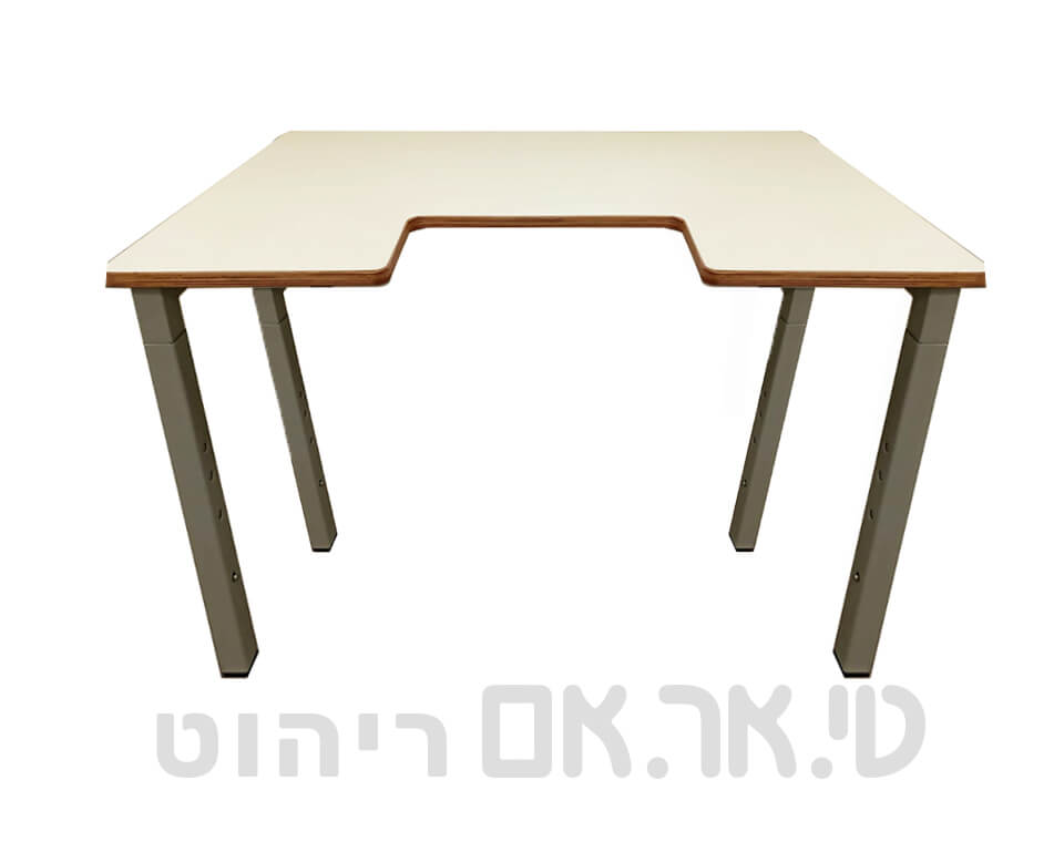 שולחן מתכוונן עם מגרעת