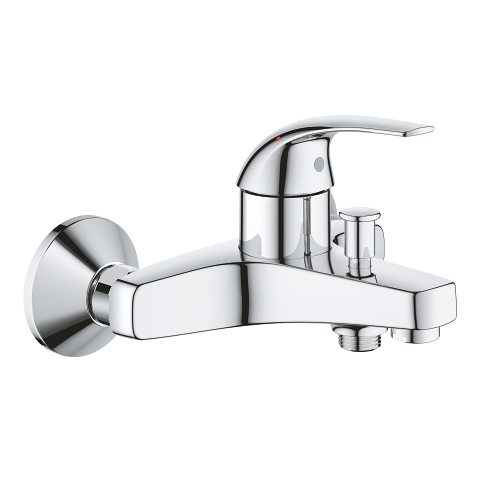 ברז סוללה לאמבטיה גרואה BauCurve 23599000 ללא צינור ומזלף גרואה Grohe