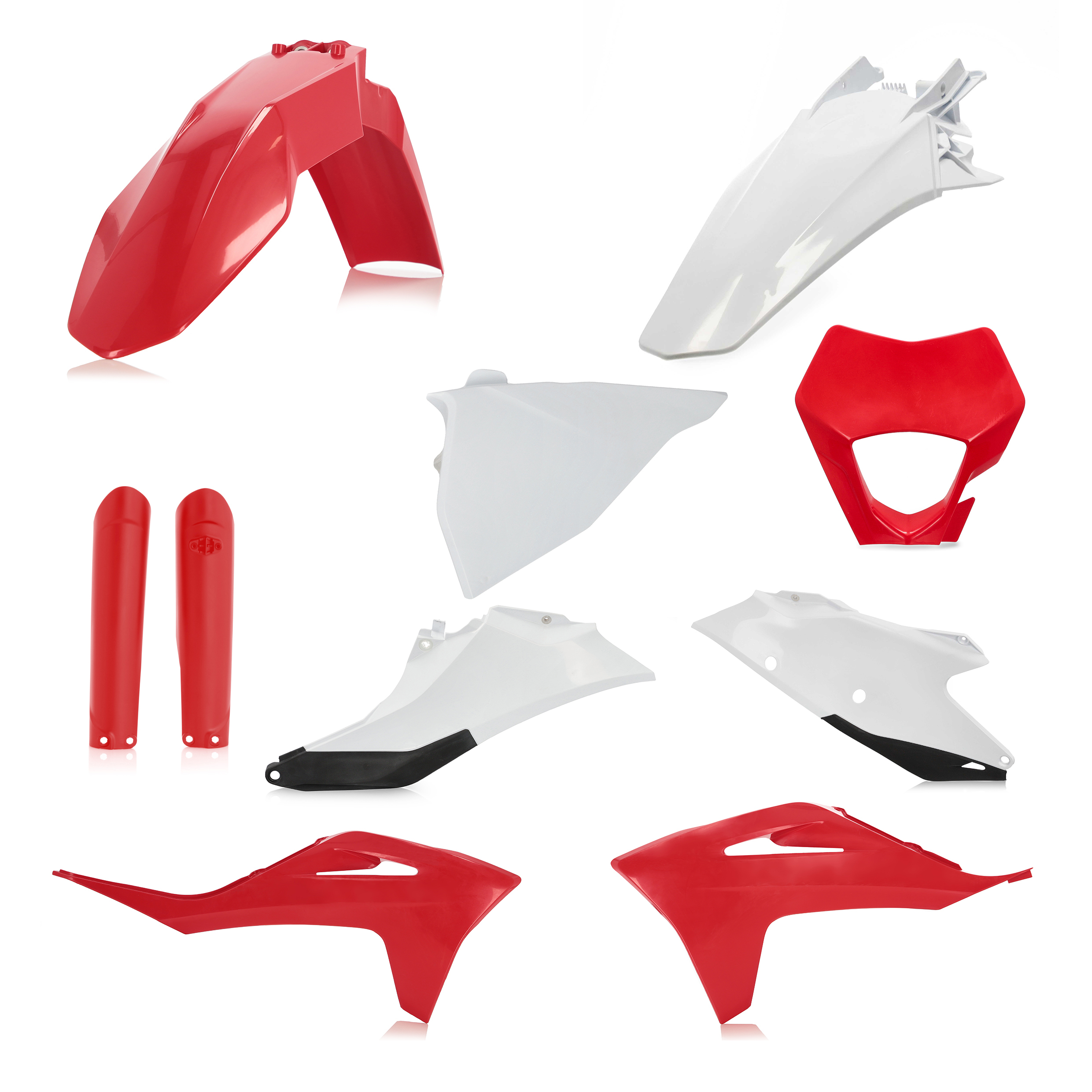 סט פלסטיקה מלא CYCRA לאופנועי גאס-גאס EC\ECF 2021-2023 אדום\לבן מקורי