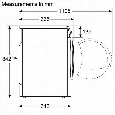 מייבש כביסה Bosch WTH85222GB בוש