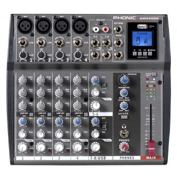  מיקסר 8 ערוצים PHONIC AM 440DP USB