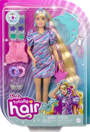 בובת ברבי Totally Hair עם שיער ארוך (22 ס