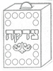 20 קופת צדקה עם נצנצים ליצירה ולהדבקה