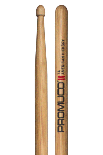 מקלות תופים American Hickory 7A מבית PROMUCO