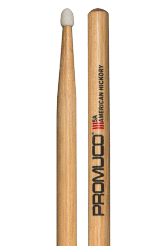מקלות תופים American Hickory Nylon Tip - 5A מבית PROMUCO