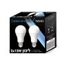 זוג נורות ליבון לד E27 15W אור קר