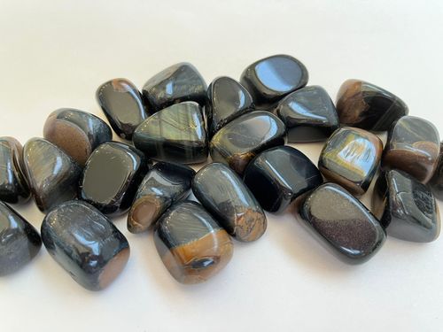 טייגר איי כחולה חלוק BLUE TIGER EYE
