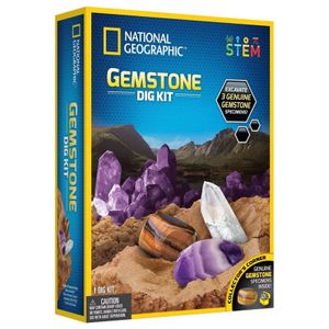 מיני ערכת חפירה מבית National Geographic STEM - אבני חן 29646