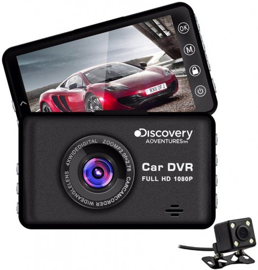 מצלמת וידאו דו כיוונית לרכב Discovery DS-1050 Full HD 1080P