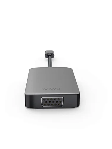 תחנת עגינה 5 ב-1 למחשב נייד USB-C  עם חיבורי HDMI, אודיו 3.5, Type-C, USB 3.0, VGA