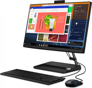 מחשב נייח AIO LENOVO IP 3 24IAP7 I5-12450H/8GB/256SD/23.8/FD/WHITE/1Y F0GH00LHIV